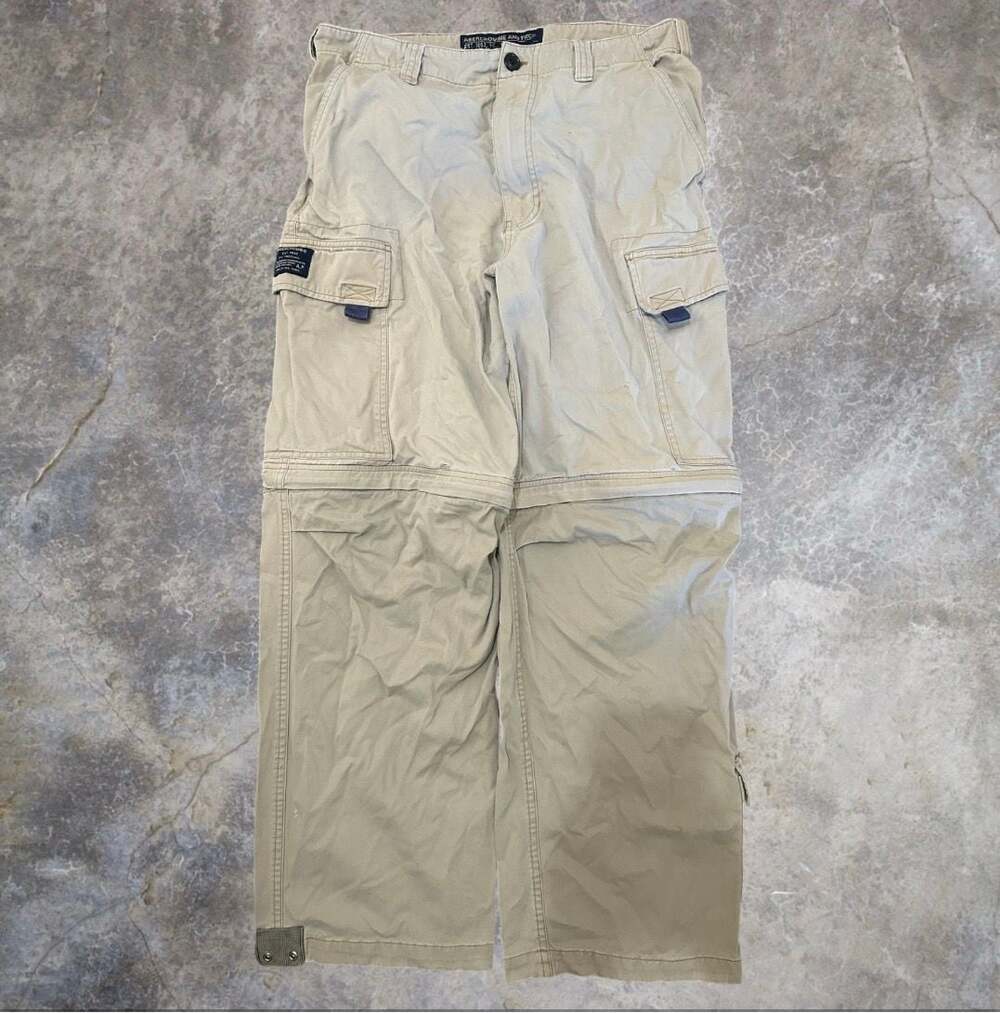 Vintage Y2K Abercrombie & Fitch Convertible Zip-Off Cargo Pants
